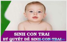 Bí quyết sinh con trai theo ý muốn tphcm